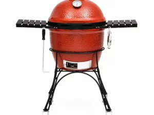 Classic Joe I 18 in. Charcoal Grill in Red with Cart, Side Shelves, Grill Gripper, and Ash Tool