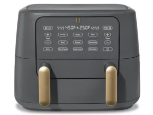 Beautiful 9QT TriZone Air Fryer, Oyster Grey by Drew Barrymore
