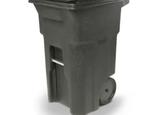 Toter 64 Gal. Trash Can Blackstone with Quiet Wheels and Lid