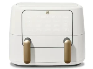 Beautiful 9QT TriZone Air Fryer, White Icing by Drew Barrymore