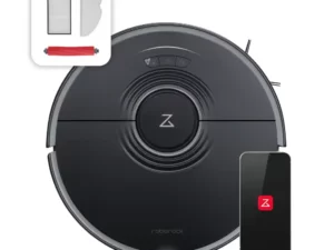 Roborock® S7-BLK Robot Vacuum Cleaner with Sonic Mopping, Strong 2500 Suction Multi-Level Mapping, Plus App and Voice Control Robot Mop