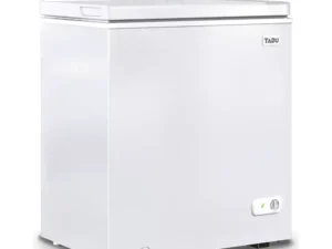 TABU Chest Freezer, 7.0 Cu Ft Deep Freezer with Adjustable Temperature, Compact Freezer with Top Open Door (White)