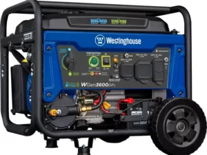 Westinghouse 4650 Peak Watt Dual Fuel Portable Generator, Remote Electric Start, RV Ready Outlet, CO Sensor