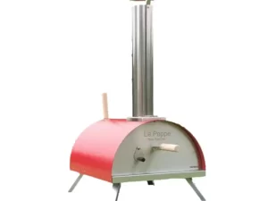 WPPO WKE-01-RED Le Peppe Portable Wood Fired Pizza Oven, Red