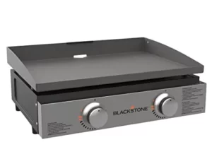Blackstone 22" Tabletop Grill without Hood- Propane Fuelled - 22 inch Portable Gas Griddle with 2 Burners - Rear Grease Trap for Kitchen, Outdoor, Camping, Tailgating or Picnicking (1666)