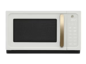 Beautiful 1.1 Cu ft 1000 Watt, Sensor Microwave Oven, White Icing by Drew Barrymore, New