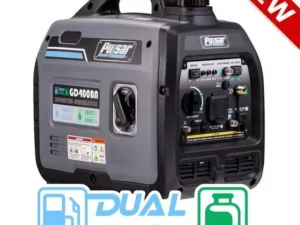 Pulsar Products GD400BN, 4000W Portable super-quiet Dual Fuel & Parallel Capability, CARB Compliant Inverter Generator, ultra-lightweight and RV Ready, 4000-Watt Gray