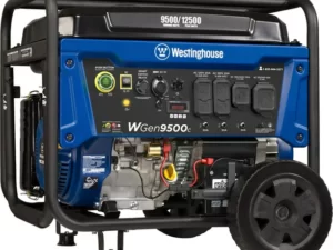 Westinghouse 12,500 Peak Watt Remote Electric Start, Portable Gas Powered Generator with CO Sensor