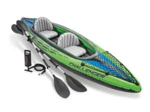 Intex Challenger K2 Inflatable Kayak with Oars and Hand Pump
