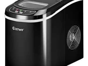 Costway Black Portable Compact Electric Ice Maker Machine Mini Cube 26lb/Day