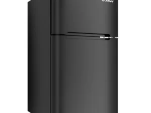 Costway Refrigerator Small Freezer Cooler Fridge Compact 3.2 cu ft. Unit, Black