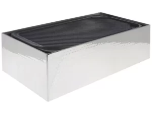 HUBERT® Griddle Stand Stainless Steel with Hammered Finish - 20 1/2"L x 11"W x 7"H