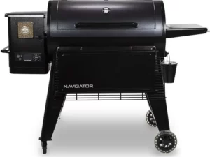 PIT BOSS PB1150G PG1150G Wood Pellet Grill w/Cover and Folding Front Shelf Included, 1150 sq. inch, Black