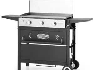 MF Studio Outdoor Griddle Propane Gas Grill 33,000 BTU Flat Top Grill with 3 Burners